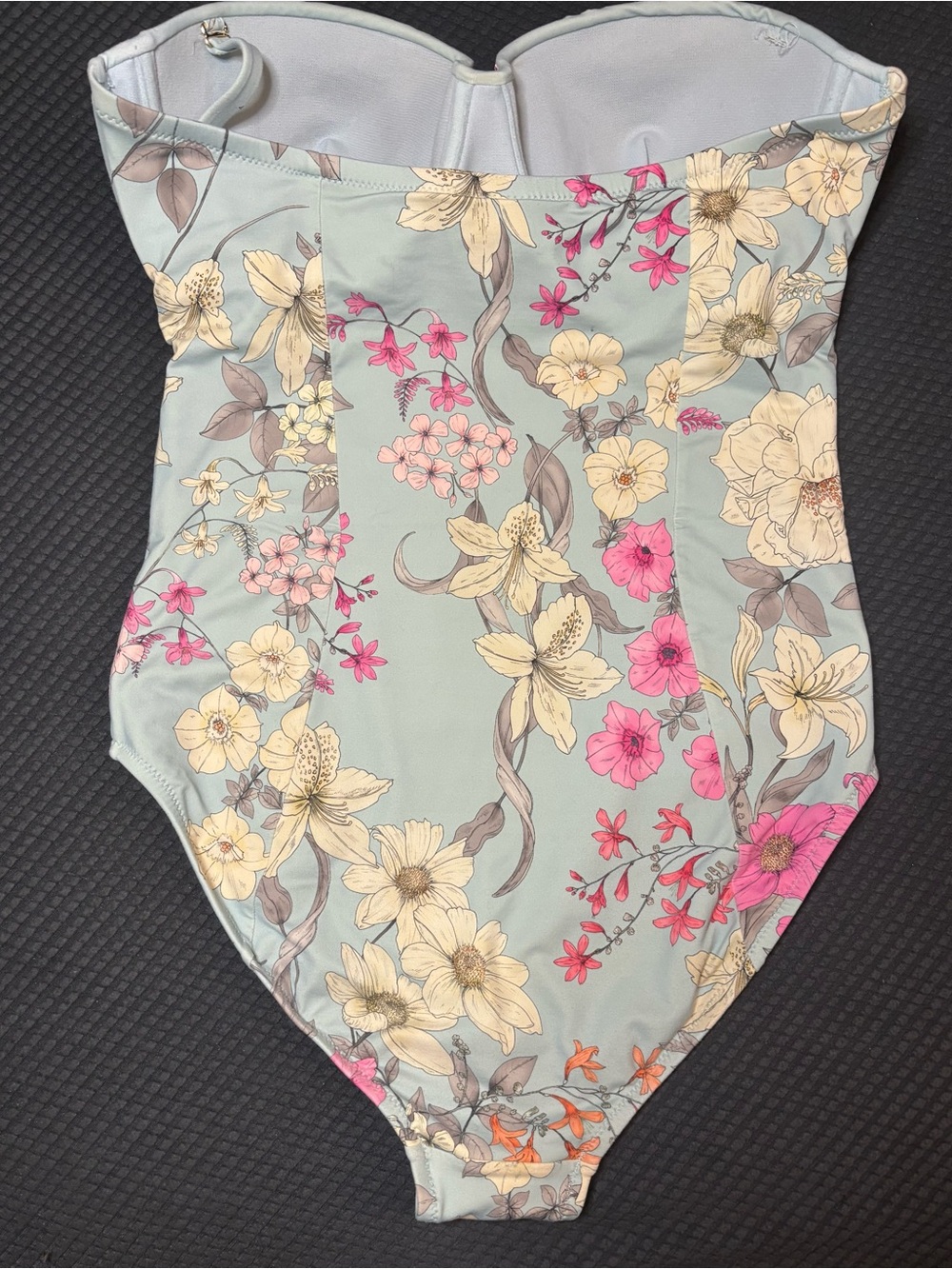 Johnny Was Belladonna Floral Corset Strapless One Piece Swimsuit M - Picture 3 of 9